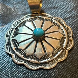 Arizona Turquoise and Silver Pendant